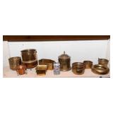Large Collection of Brass Functional Décor Items