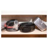 Variety of Cookware – Cast Iron, Enamel Roasters, and More