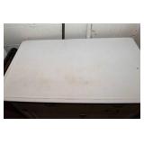 Vintage Wash Table with Contents – 41.5"W x 25"D x 31.5"T