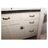 Vintage Wash Table with Contents – 41.5"W x 25"D x 31.5"T