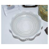 Miscellaneous Figurines & Hobnail Bowl