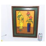 Handpainted Artwork – Flowers in Two Vases