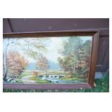 Large Vintage Artwork – 28" x 52.5"
