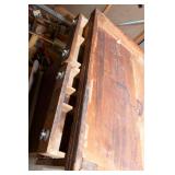 Antique Victorian Oak Six-Drawer Merrick’s Spool Cabinet – Original Eagle Decals