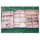 Antique Victorian Oak Six-Drawer Merrick’s Spool Cabinet – Original Eagle Decals