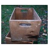Two Vintage Wooden Crates – Including Barq’s Root Beer