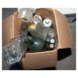 Vintage Decanters & Unique Empty Liquor Bottles