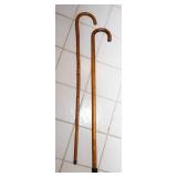 Set of Two Canes – Smooth & Bamboo-Style