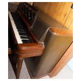 Vintage Wurlitzer Roll-Top Piano with Bench – 57"W x 24"D x 36"T