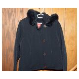 Esprit Jacket – Size Large, Black with Removable Hood