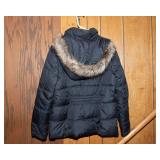 APT. 9 Black Coat – Size Medium with Removable Hood