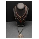 Four Chunky Necklaces