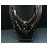 Four Chunky Necklaces