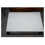 White Painted Vintage Wooden Crate