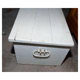 White Painted Vintage Wooden Crate