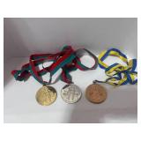 3 Special Olympics Metals Gold, Silver and Bronze