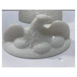 Vintage Flaccus Glass Co. The American Hen Eagle on Nest