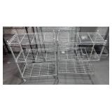 Two 4ft  tall Wire Racks