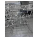 Two 4ft  tall Wire Racks