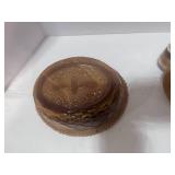 Vintage Westmoreland 8" Butterscotch Slag Hen on Nest
