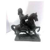 Antique Metal Sculpture of George Washington Heavy Metal