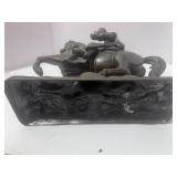 Antique Metal Sculpture of George Washington Heavy Metal
