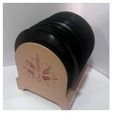 MCM Record Holder for 45s Plastic w/Records