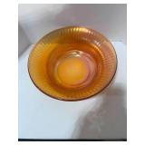 Vintage Marigold Depression Glass Bowl 10"