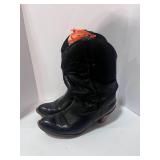 Leather Capezio Black Wood Heal Boots 10M