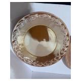 Set of 14 Fire King Peach Lustre Laurel Leaf 9" Plates