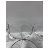 Set of 9 MCM Starburst Glasses one has chip