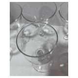 Set of 9 MCM Starburst Glasses one has chip