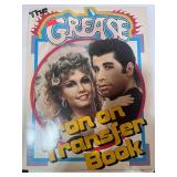 RARE 1978 Grease Iron On Transfer Book Complete Never Used
