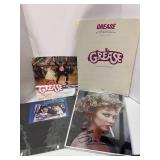 Two Autographed Grease Photos, Advertising Piece and Sheet Music
