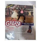 Two Autographed Grease Photos, Advertising Piece and Sheet Music