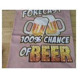 Port & Company Weekend Forecast Beer T-Shirt XL Pink - New *P