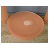 Mainstays Pink Plates and Tumblers Set (8 Pieces) - Brand New *P