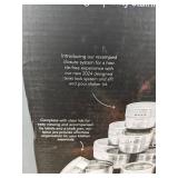 12 ELEQA Magnetic Stainless Steel Spice Jars - Brand New