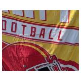 NFL Kansas City Chiefs Football Throw Blanket 50" x 64" - Brand New