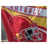 NFL Kansas City Chiefs Football Throw Blanket 50" x 64" - Brand New