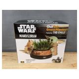 Star Wars Mandalorian Chia Cat Grass Planter - Brand New