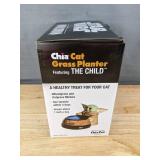 Star Wars Mandalorian Chia Cat Grass Planter - Brand New