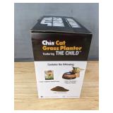 Star Wars Mandalorian Chia Cat Grass Planter - Brand New
