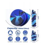 2 Collapsible 16 oz Silicone Water Bottles, Pink and Blue - Brand New