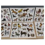 8 Sheets of Horse Temporary Tattoos - Brand New