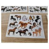 8 Sheets of Horse Temporary Tattoos - Brand New