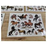 8 Sheets of Horse Temporary Tattoos - Brand New
