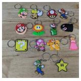 14 Super Mario Brothers Keychains - Brand New