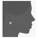 Betsey Johnson Crystal Flower Stud Earrings - Brand New