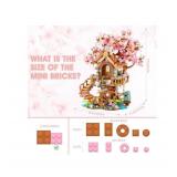 Cherry Blossom Bonsai Tree Building Set with 1149 Mini Bricks - Brand New